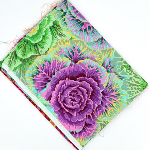 OOP Rowan Freespirit Kaffe Fassett 4 Piece 9 Inch QY Ourple Green Orange Red Dot Stash Builder Quarter Yards Quilting Cotton Fabric KFQY33