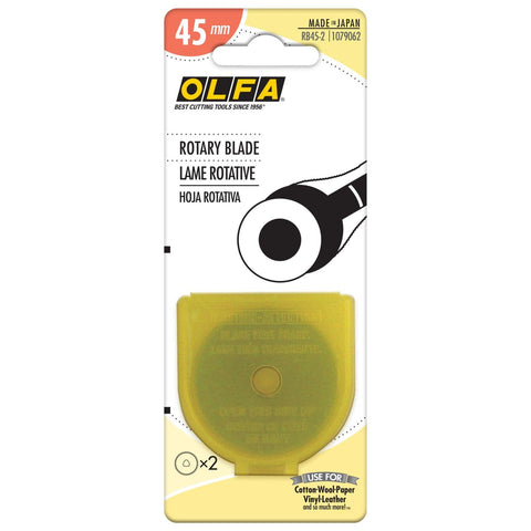 OLFA Rotary Blade RB45-2 Rotary Circle Cutter Blade 45mm Pack of 2