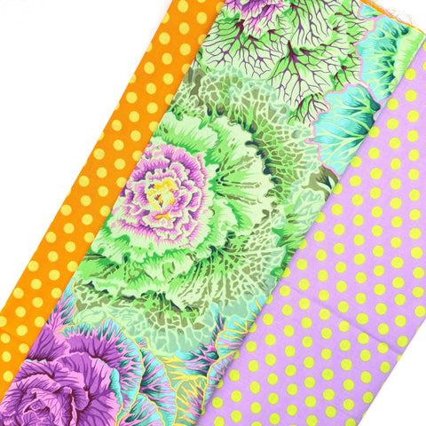Rowan Freespirit Kaffe Fassett 4 Piece HY Stash Builder Half Yards Quilting Cotton Fabric KFHY-50