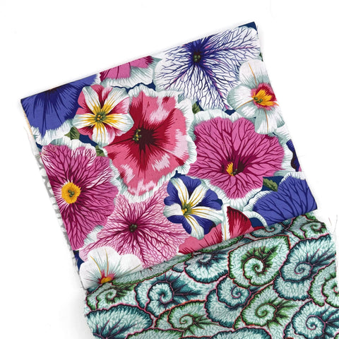 OOP Rowan Freespirit Kaffe Fassett 4 Piece 9 Inch QY Stash Builder Begonia Aboriginal Dot Floral Quarter Yards Quilting Cotton Fabric KFQY1