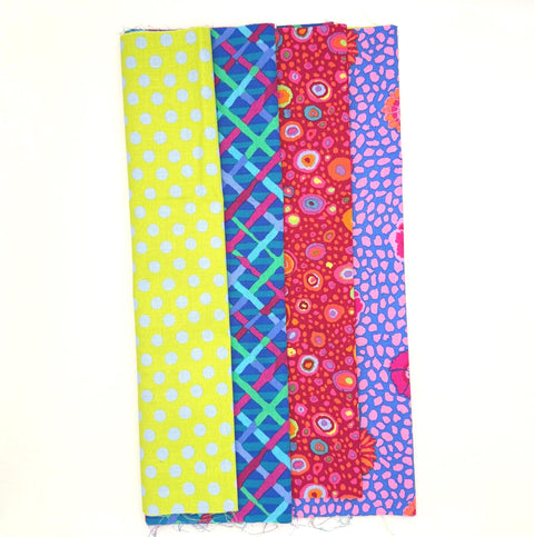 OOP Rowan Freespirit Kaffe Fassett 4 Piece Chubby Thirds 14-15 Inch Stash Builder Third Yards Quilting Cotton Fabric KCT10