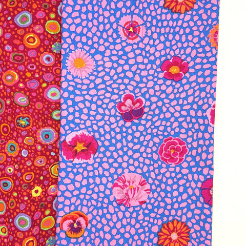 OOP Rowan Freespirit Kaffe Fassett 4 Piece Chubby Thirds 14-15 Inch Stash Builder Third Yards Quilting Cotton Fabric KCT10