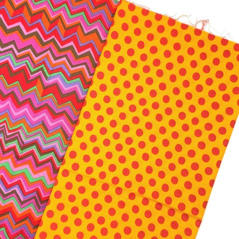 OOP Rowan Freespirit Kaffe Fassett 4 Piece Chubby Thirds 14-15 Inch Stash Builder Third Yards Quilting Cotton Fabric KCT6