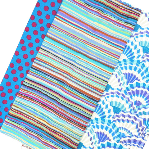 OOP Rowan Freespirit Kaffe Fassett 4 Piece Chubby Thirds 14-15 Inch Stash Builder Third Yards Quilting Cotton Fabric KCT2