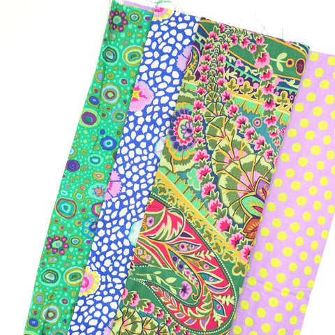 Rowan Freespirit Kaffe Fassett 4 Piece HY Stash Builder Half Yards Quilting Cotton Fabric KFHY-45
