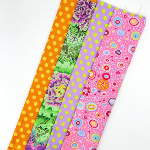 Rowan Freespirit Kaffe Fassett 4 Piece HY Stash Builder Half Yards Quilting Cotton Fabric KFHY-50