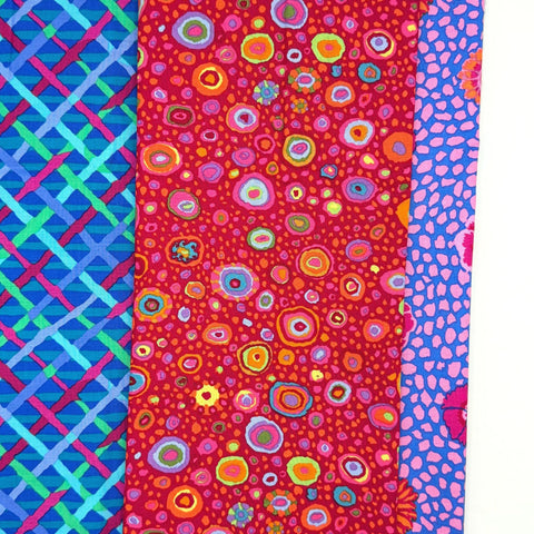 OOP Rowan Freespirit Kaffe Fassett 4 Piece Chubby Thirds 14-15 Inch Stash Builder Third Yards Quilting Cotton Fabric KCT10