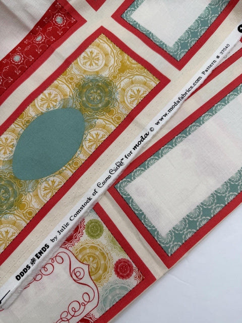 OOP Moda Odds and Ends Cosmo Cricket Quilt Project Label 24 Inch Panel 37040 PAN6