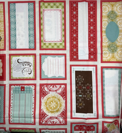 OOP Moda Odds and Ends Cosmo Cricket Quilt Project Label 24 Inch Panel 37040 PAN6