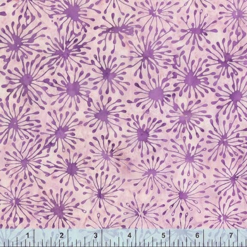 3 YARDS Anthology Batik Light Purple Starburstts Marbled Cotton Batik Fabric 3 Yard 424Q-3