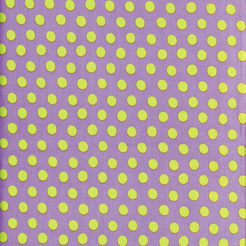 OOP Rowan Kaffe Fassett Classic Spot Polka Dot Lavender Green Cotton Half Yard GP70