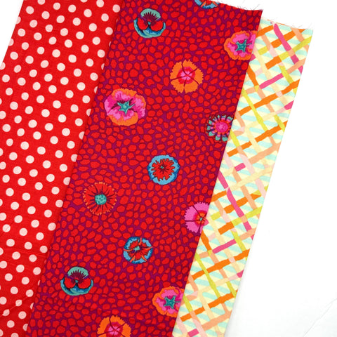 Rowan Freespirit Kaffe Fassett 4 Piece HY Stash Builder Half Yards Quilting Cotton Fabric KFHY-110