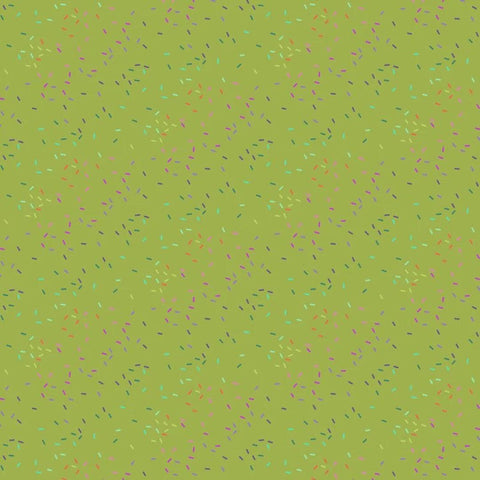 OOP FreeSpirit Tula Pink HomeMade Seed Stitch Night Green Cotton Fabric Half Yard PWTP147