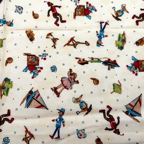 OOP Moda Baby Boomers Debbie Rodgers Toys RARE Cotton Fabric Fat Quarter OOP-99