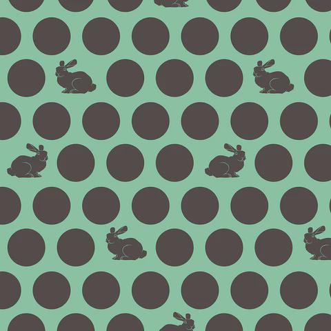 OOP FreeSpirit Tula Pink Fox Field Hoppy Dot Shade Green Cotton Fabric Fat Quarter PWTP049