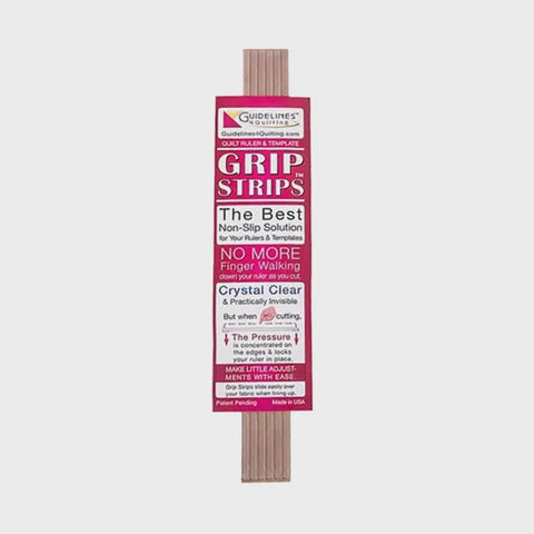 Guidelines 4 Quilting Crystal Clear Quilt Ruler Grip Strips 6 Pack QR-GS