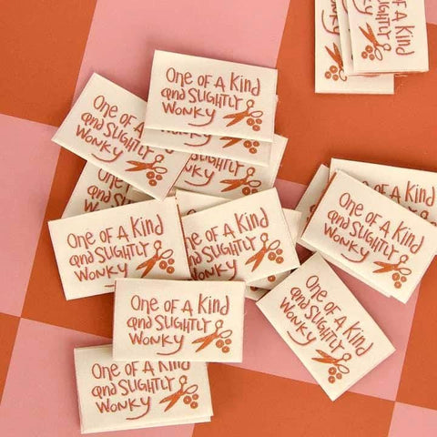 Kati Cupcake Sew In Quilt Labels Slightly Wonky Woven Pack of 4 KC370