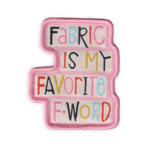 Kati Cupcake Woven Patch Fabric is My Favorite F Word KC314