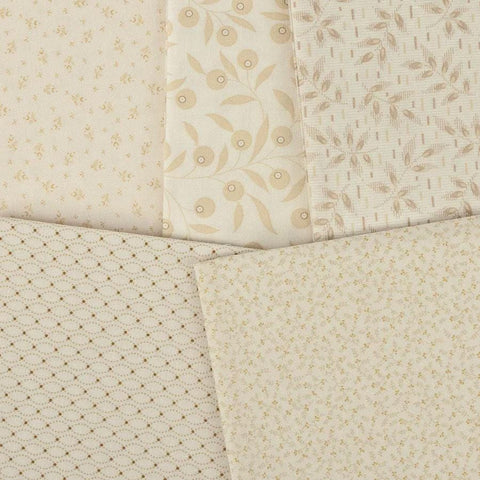 NEW Andover LBQ Edyta Sitar Laundry Line Laundry Basket Quilts Tonal Medium Tan Cream Layer Cake 10 inch Square Fabric