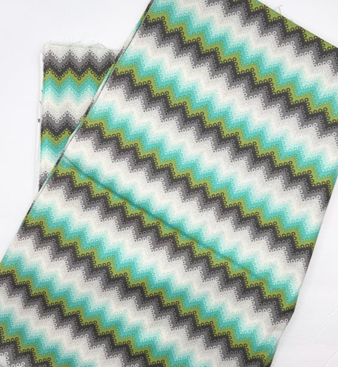 OOP Tula Pink Fox Field Pointed Lace Shade Green Cotton Fabric 2 Yard PWTP048