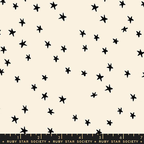 RSS Starry Natural Black Stars on Cream