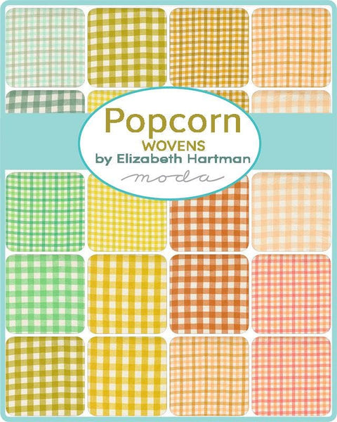 NEW Moda Popcorn Wovens Elizabeth Hartman Kitchen Window Woven Plaid Cotton 5 Inch Charm Square