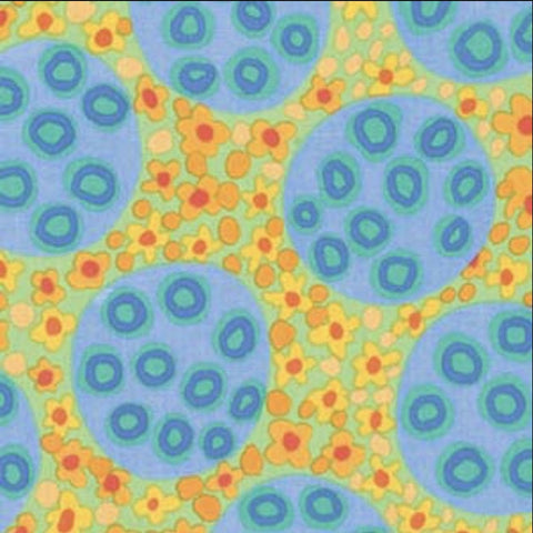 OOP Rowan Kaffe Fassett Brandon Mably Pods Sky Blue Green Floral Fabric Fat Quarter PWBM054