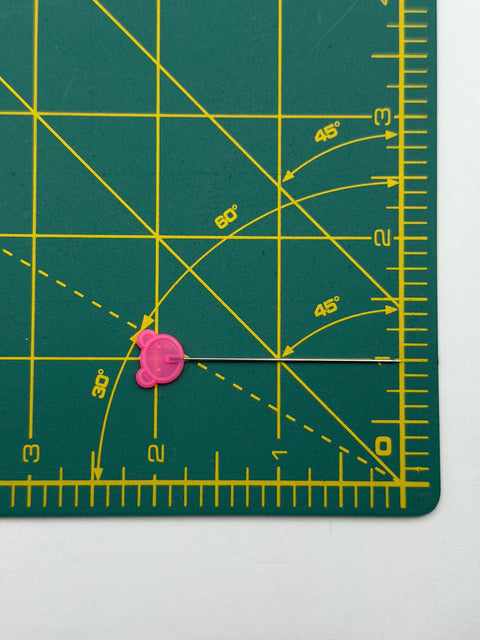 Heat Resistant BEAR Head Flat Pins Pink Green Yellow Sewing Notion Quilting Pins 100 Pack 2 Inch