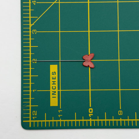 Heat Resistant Butterfly Head Flat Pins Red Green Blue Yellow White Sewing Notion Quilting Pins 50 Pack 2 Inch