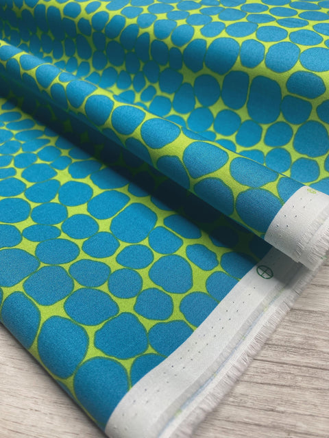 OOP FreeSpirit Kaffe Collective Brandon Mably Jumble Seafoam Green Blue Fabric Half Yard PWBM073