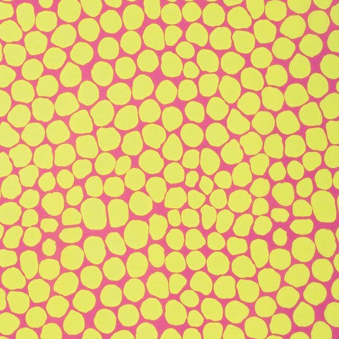 OOP Rowan Kaffe Fassett Brandon Mably Jumble Lemon Hot Pink Fabric Fat Quarter PWBM073