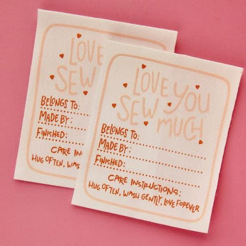 Kati Cupcake Sew In Quilt Labels Love you So Much Quilt Pack of 2 KC314