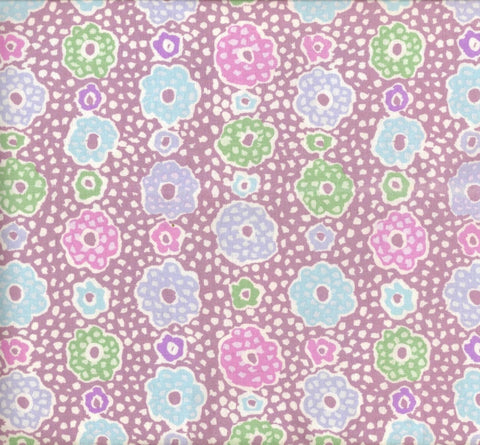 OOP Rowan Kaffe Fassett Samarkand Frost Mauve Pink Floral Dot Fabric Fat Quarter GP58