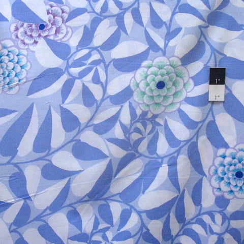 OOP Rowan Kaffe Fassett Vine Blue Teal Floral Cotton Half Yard PWGP151