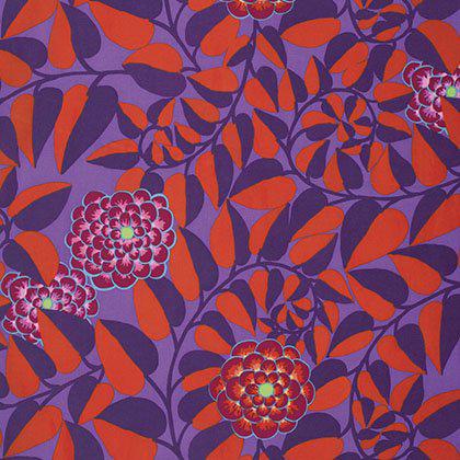 OOP Rowan Kaffe Fassett Vine Purple Red Floral Cotton Half Yard PWGP151