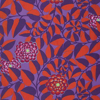OOP Rowan Kaffe Fassett Vine Purple Red Floral Cotton Fat Quarter PWGP151