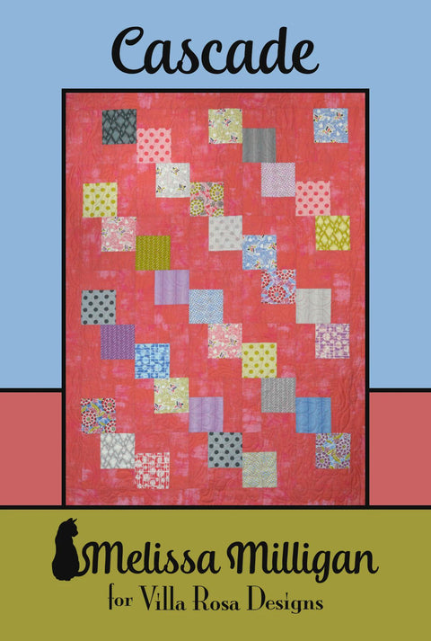 Villa Rosa Designs Cascade Charm Square Friendly Baby Quilt Pattern Card 40 x 54