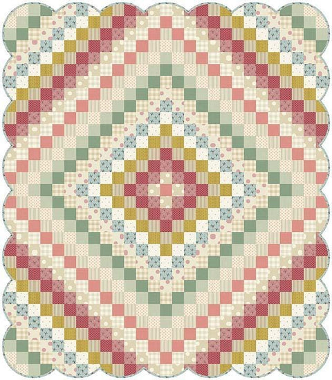 Laundry Basket Quilts LBQ Zoe's Quilt Printed Baby Quilt Pattern 41 x 47