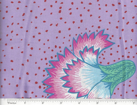 OOP Rowan Kaffe Fassett Corsage Flowers Lavender Floral Cotton Fabric 31 Inch PRECUT PWGP149