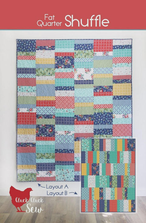 Cluck Cluck Sew Fat Quarter Shuffle Precut Friendly Modern Printed Quilt Pattern 5 Sizes