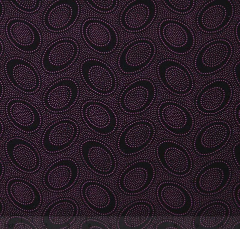 OOP FreeSpirit Kaffe Fassett Collective Aboriginal Dot Orchid Black Dot Cotton Fat Quarter Fabric GP71
