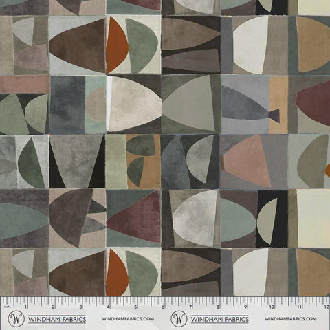 BTY The FLANNEL One Windham Petite Palette Stacks Baked Clay 54548F-8