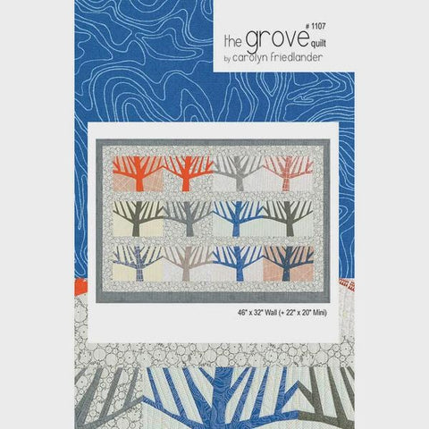 Carolyn Friedlander The Grove Foundation Paper Pieced FPP Printed Mini Quilt Pattern 32 x 46