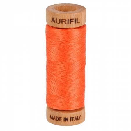 Aurifil ORANGE GROVE Color Builder Orange Peach Beige 80 Weight Wt Cotton 300y 274m Mako Thread Set of 3 Spools 2215 1154 2255