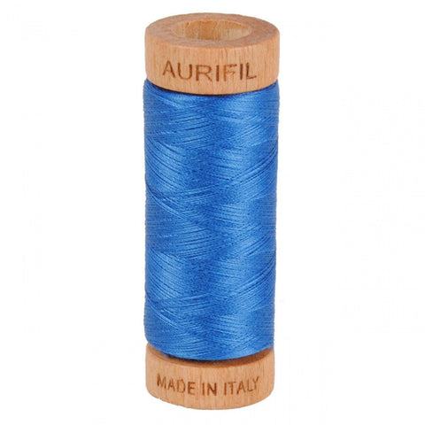 Aurifil ICEBERG Color Builder Blue Navy 80 Weight Wt Cotton 300y 274m Mako Thread Set of 3 Spools 2710 2730 2784