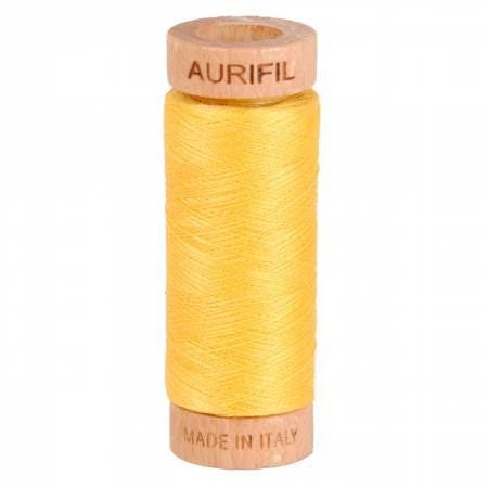 Aurifil DAFFODILS Color Builder Yellow Gold 80 Weight Wt Cotton 300y 274m Mako Thread Set of 3 Spools 2110 1135 5022