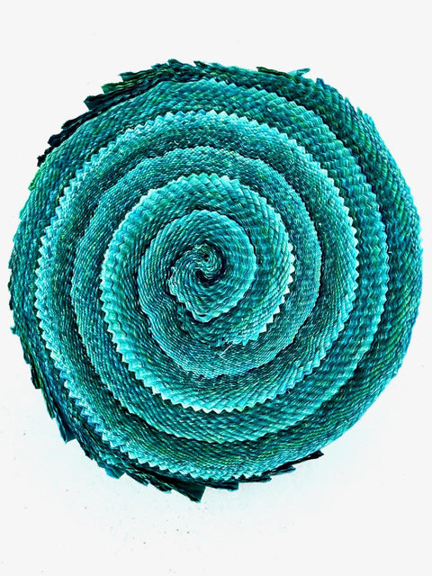 Java Batiks TURQUOISE V2 Cotton Batik Fabric 2.5 Inch Strip Jelly Roll -TUQ2
