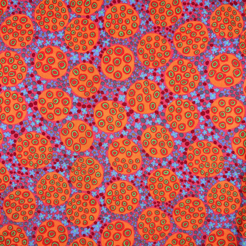OOP Rowan Kaffe Fassett Brandon Mably Pods Rose Pink Orange Floral Fabric Fat Quarter PWBM054