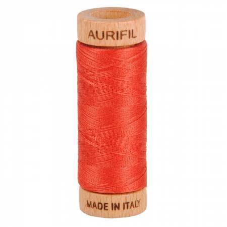 Aurifil ORANGE GROVE Color Builder Orange Peach Beige 80 Weight Wt Cotton 300y 274m Mako Thread Set of 3 Spools 2215 1154 2255