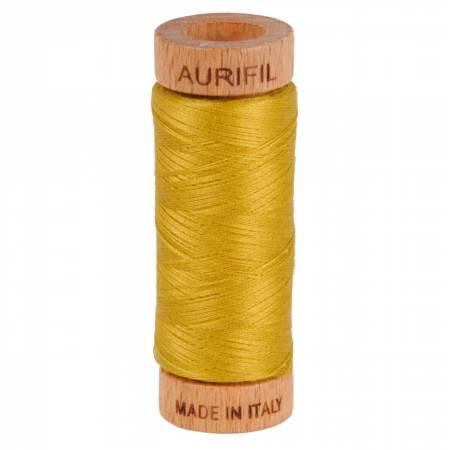 Aurifil DAFFODILS Color Builder Yellow Gold 80 Weight Wt Cotton 300y 274m Mako Thread Set of 3 Spools 2110 1135 5022